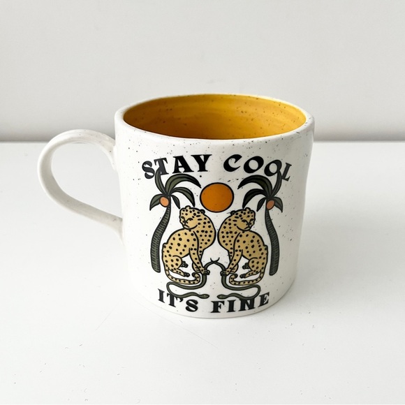 Anthropologie Other - Real Fun, Wow! x Anthropologie Tiger Mug – 16 oz Sold-Out Stoneware Art Piece